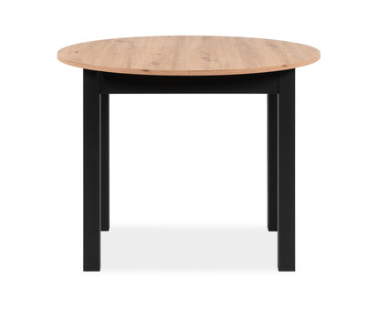 Finori Auszugtisch Coburg Rund Eiche-Sonoma/Weiß/Artisan-Oak B/H/T 100-140 x 76 x 100 cm
