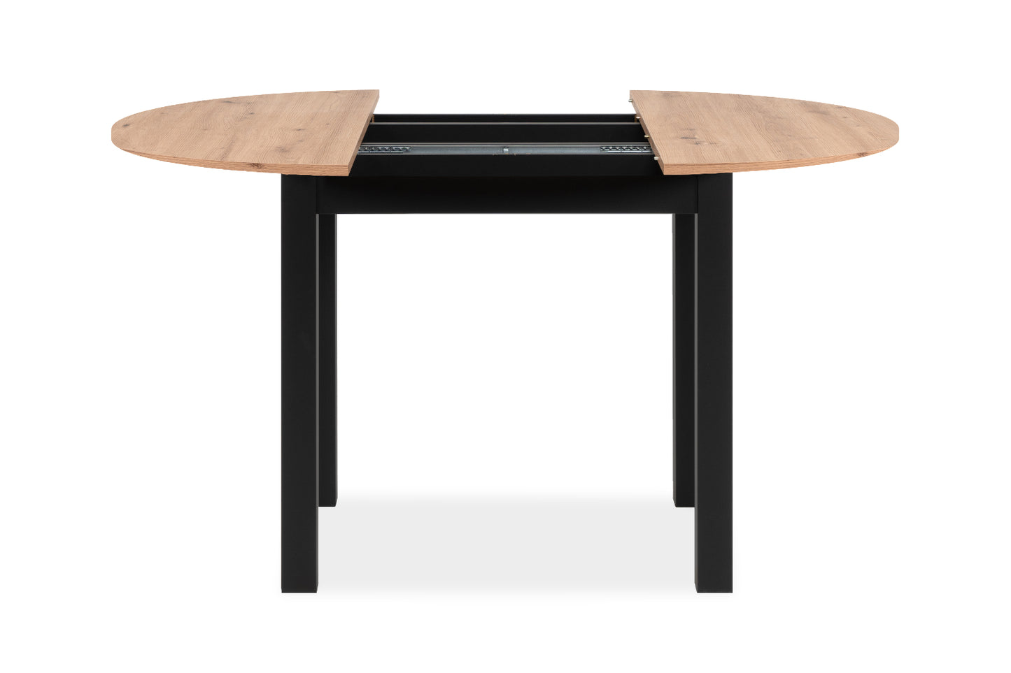 Finori Auszugtisch Coburg Rund Eiche-Sonoma/Weiß/Artisan-Oak B/H/T 100-140 x 76 x 100 cm