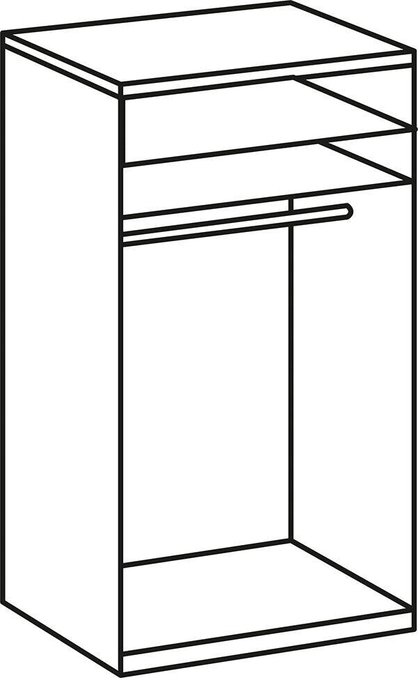 Drehtürenschrank Level 36A 2-türig B/H/T ca. 100 x 216 x 58 cm