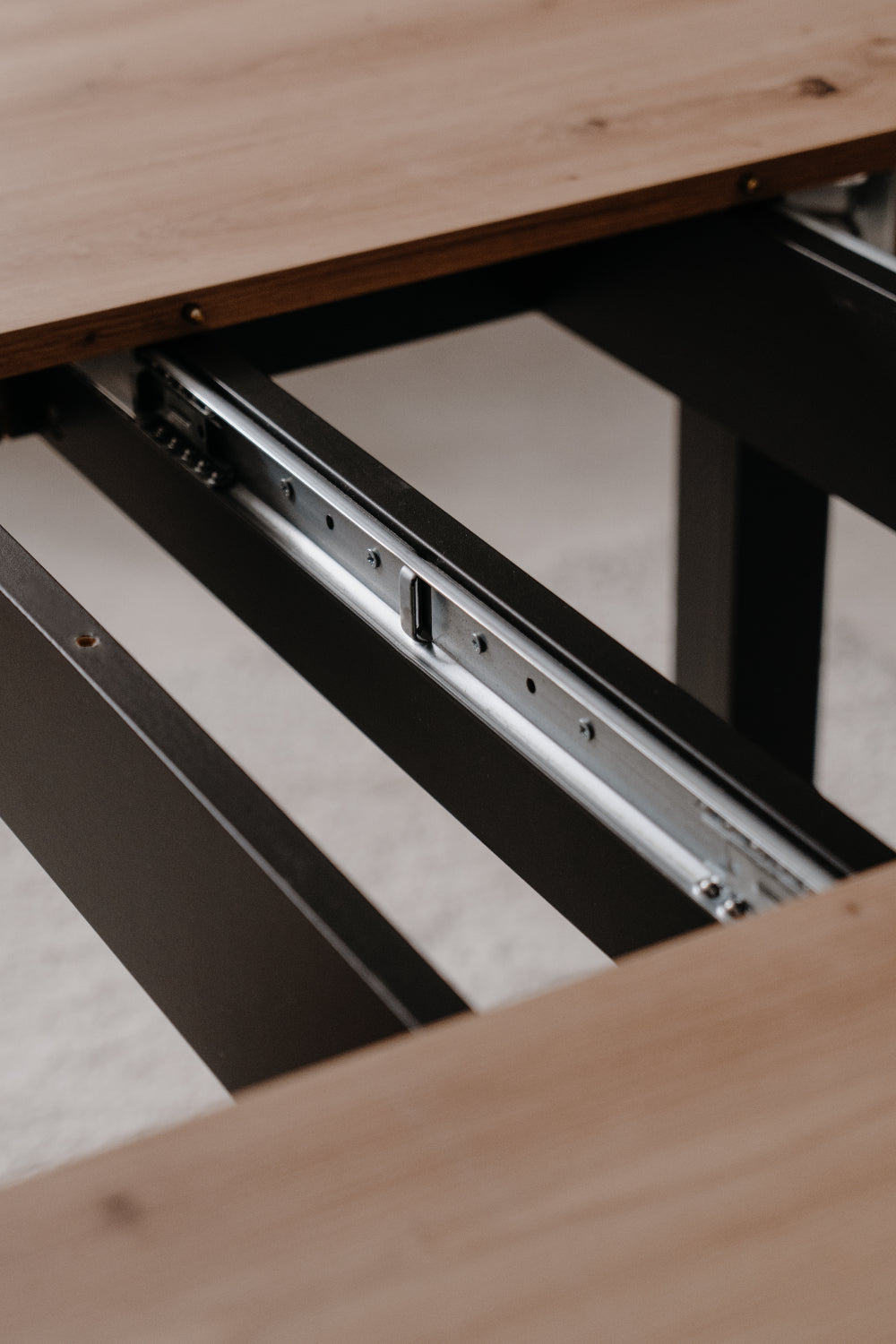 Finori Auszugtisch Coburg Rund Eiche-Sonoma/Weiß/Artisan-Oak B/H/T 100-140 x 76 x 100 cm