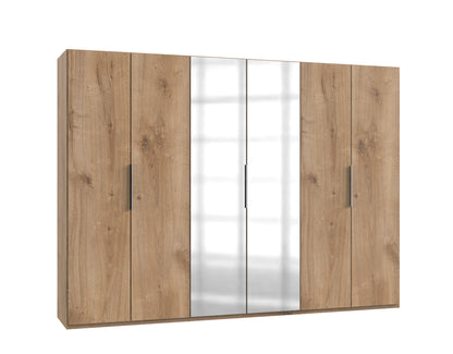 Drehtürenschrank Level 36A 6-türig mit 2 Spiegeln B/H/T ca. 300 x 216 x 58 cm