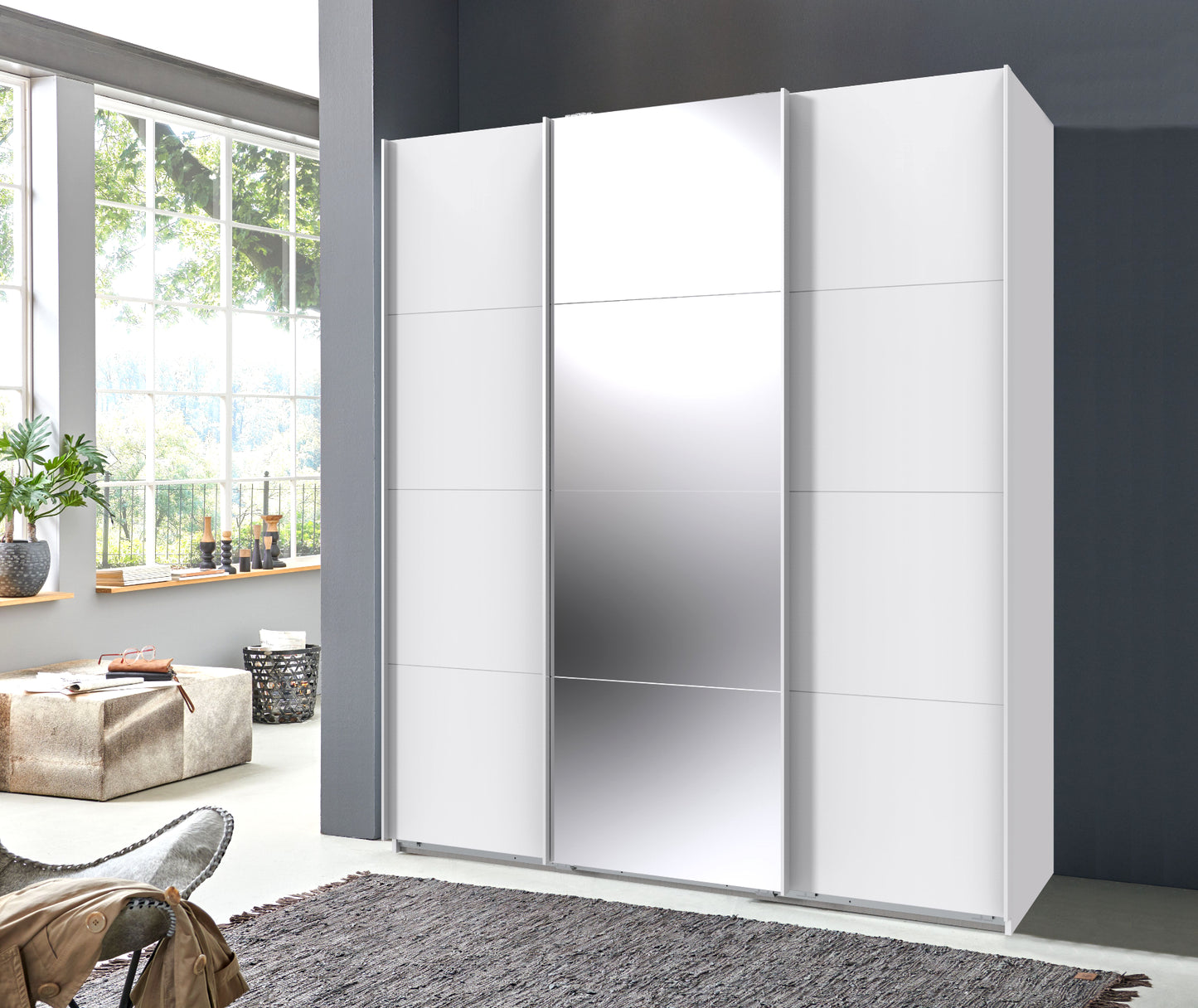 Schwebetürenschrank Norderstedt 3-türig B/H/T ca. 180 x 208 x 64 cm
