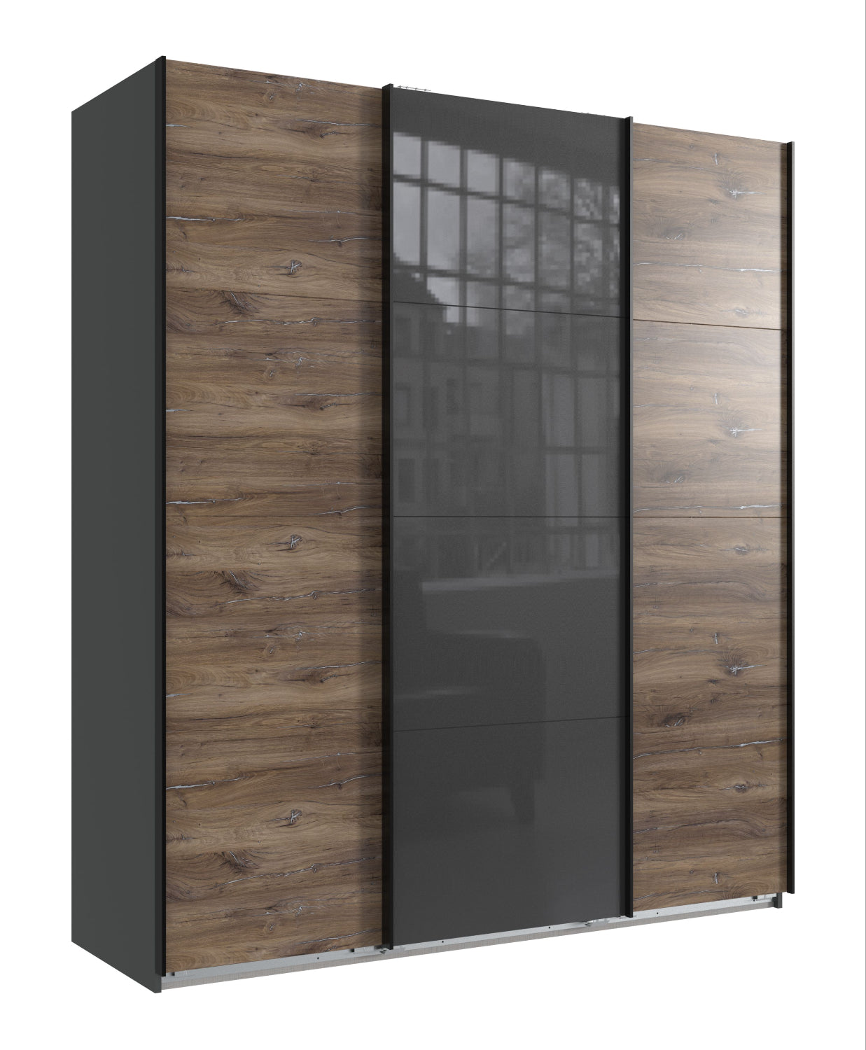 Schwebetürenschrank Norderstedt 3-türig B/H/T ca. 180 x 208 x 64 cm