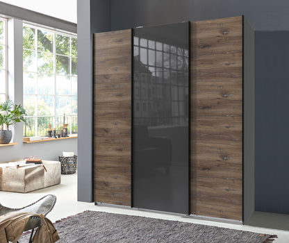 Schwebetürenschrank Norderstedt 3-türig B/H/T ca. 180 x 208 x 64 cm