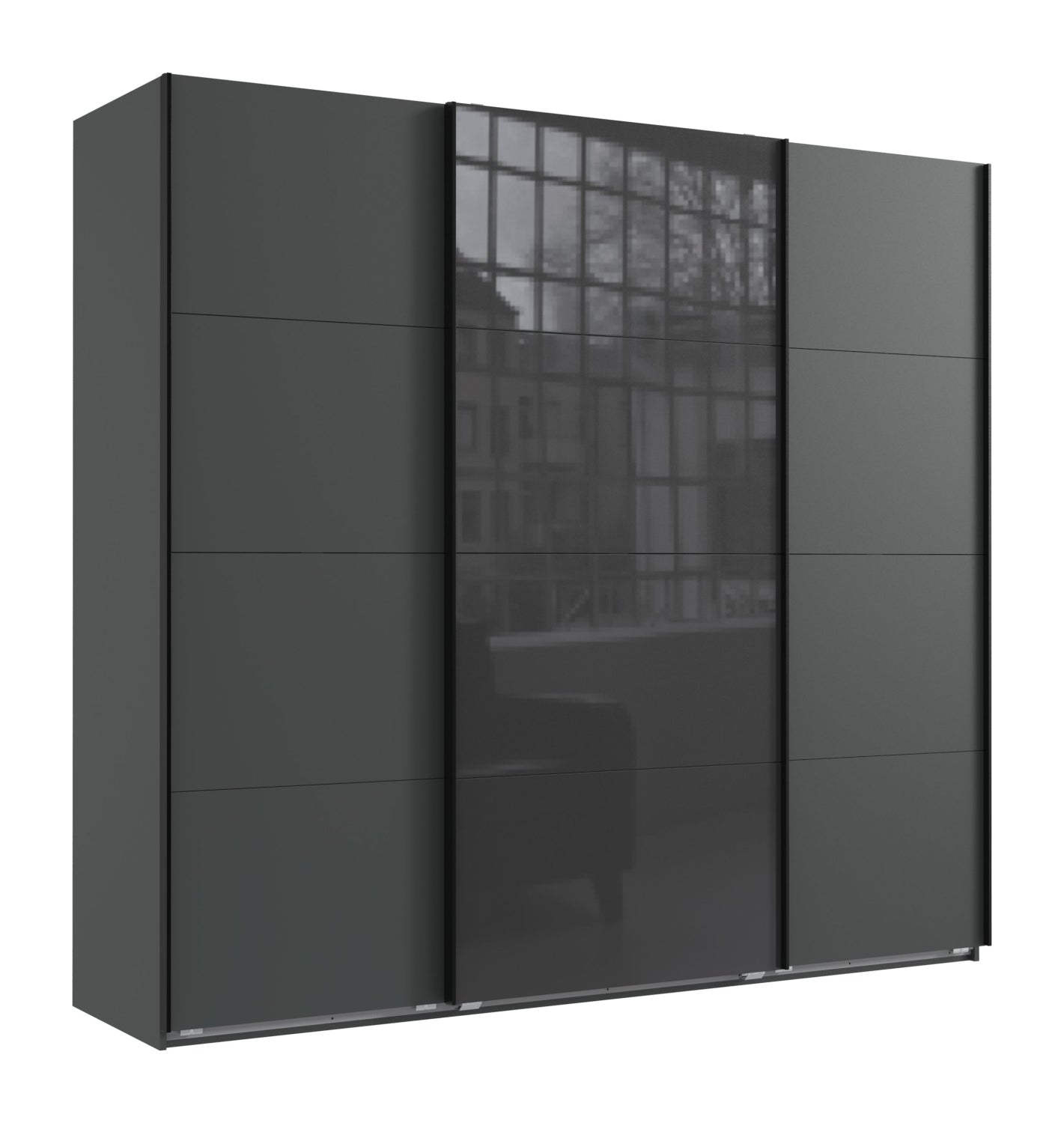 Schwebetürenschrank Norderstedt 3-türig B/H/T ca. 225 x 236 x 64 cm