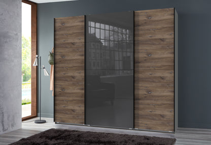 Schwebetürenschrank Norderstedt 3-türig B/H/T ca. 225 x 236 x 64 cm