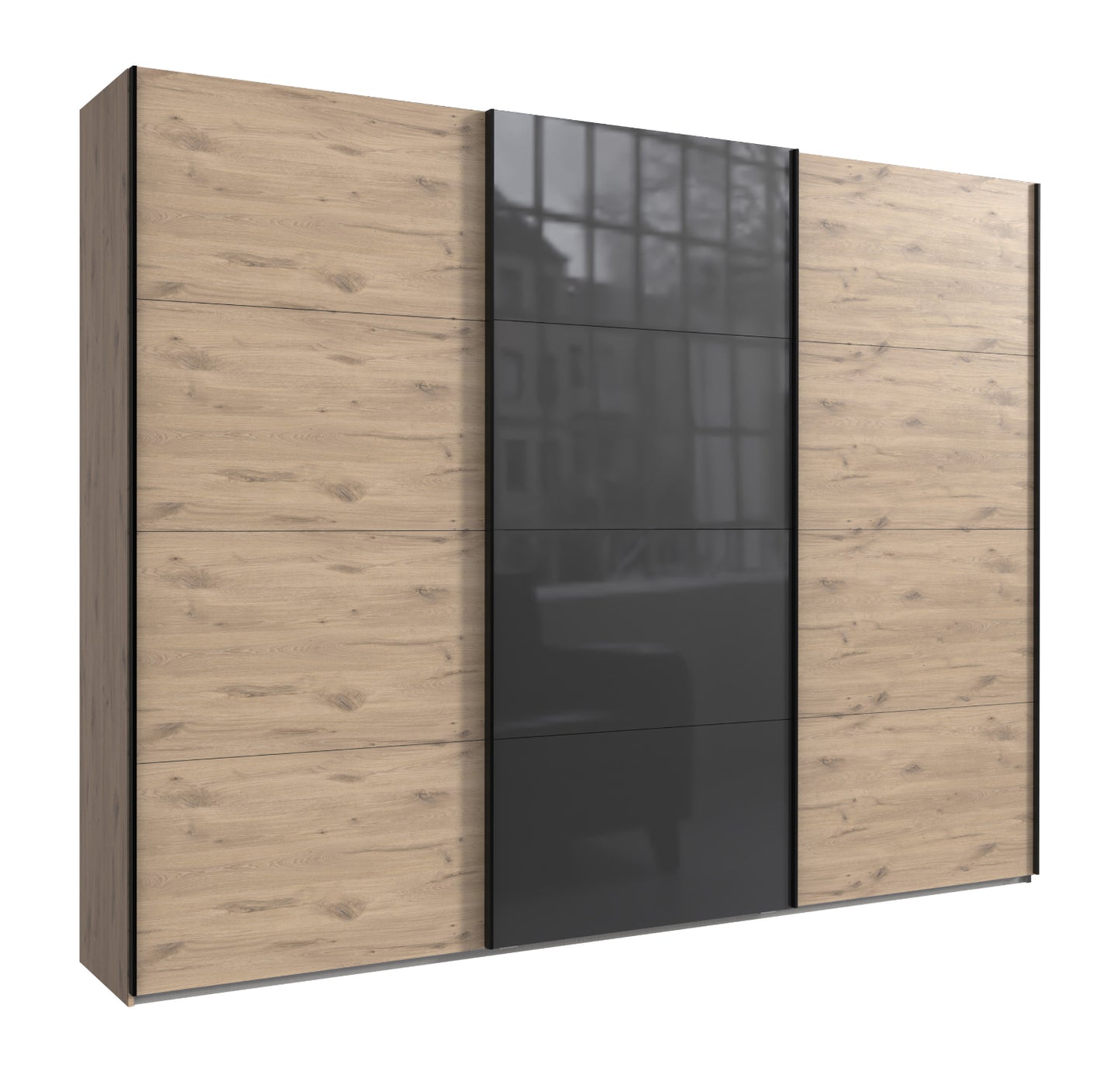 Schwebetürenschrank Norderstedt 3-türig B/H/T ca. 225 x 236 x 64 cm