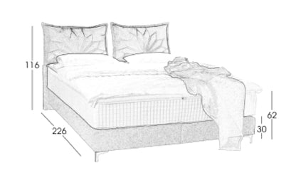 Boxspringbett KS Sevilla, Komfortbett, inkl. Lieferung und Montage