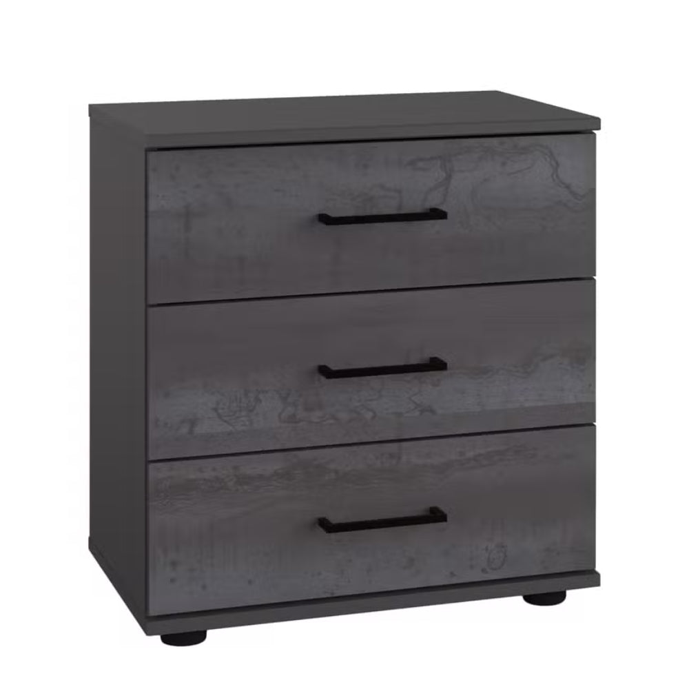 Wimex Nachtschrank Kopenhagen mit 3 Schubladen B/H/T ca. 52 x 58 x 38 cm