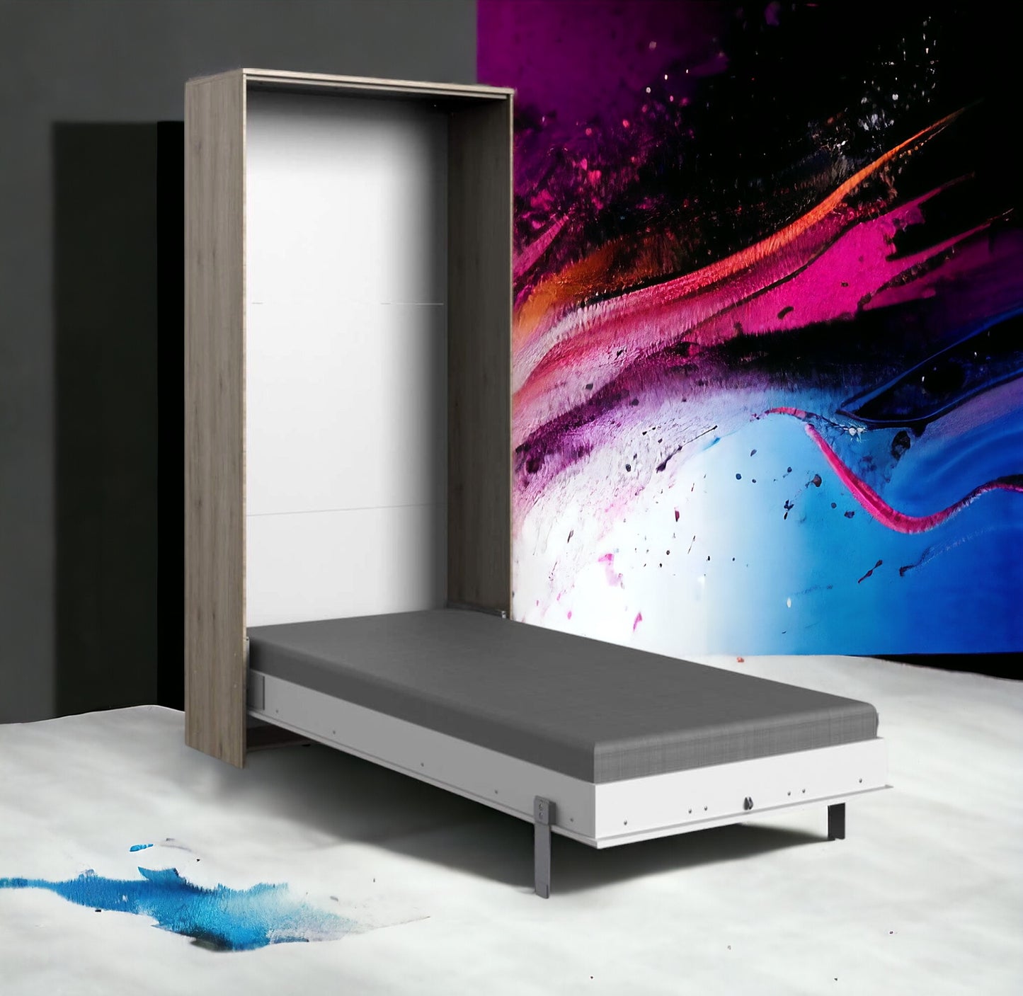 Wimex Klappbett Juist Vertikal ca. 90 cm x 200 cm (Aufstellmaß B/H/T ca. 102 x 213 x 43 cm)
