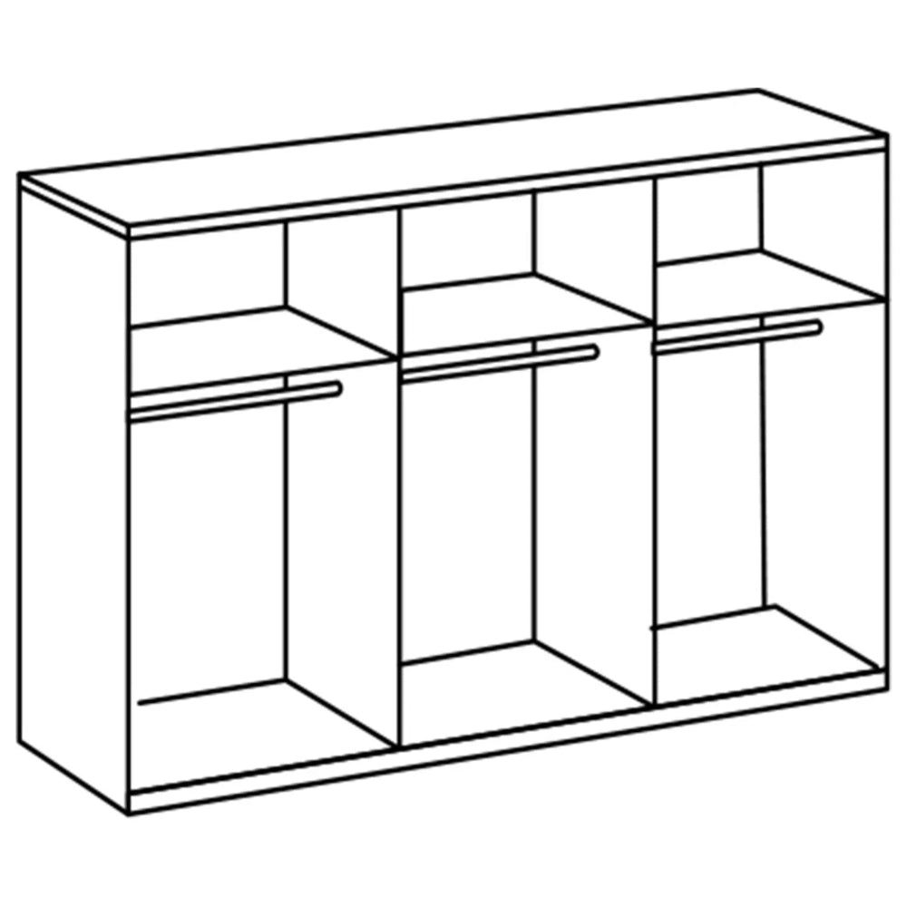 Schwebetürenschrank Amsterdam mit Spiegel B/H/T ca. 250/300 x 216 x 65 cm