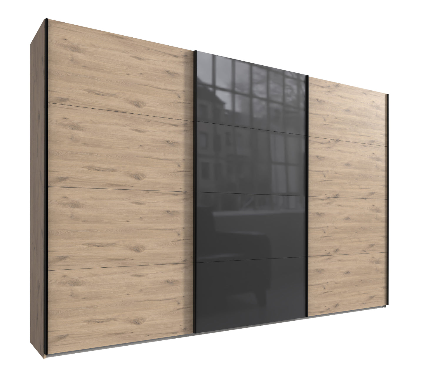 Schwebetürenschrank Norderstedt 3-türig B/H/T ca. 360 x 236 x 64 cm