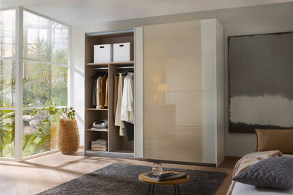 Schwebetürenschrank Artemis 2-türig Farbglastüren B/H/T 225 x 210 x 62 cm