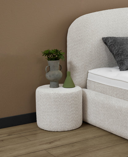 Boxspringbett Elena Cremeweiß Voll-orthopädisches Komfortbett mit Bettkasten, Stauraum, inkl. kostenlose Lieferung und Montage