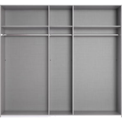 Drehtürenschrank Artemis 5-türig mit 3 Farbglastüren B/H/T 225 x 210 x 54 cm