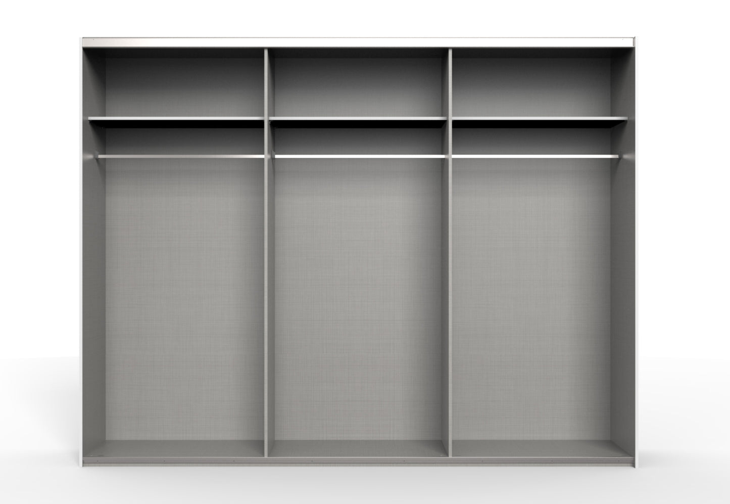 Drehtürenschrank Artemis 6-türig mit 4 Farbglastüren B/H/T 270 x 210 x 54 cm