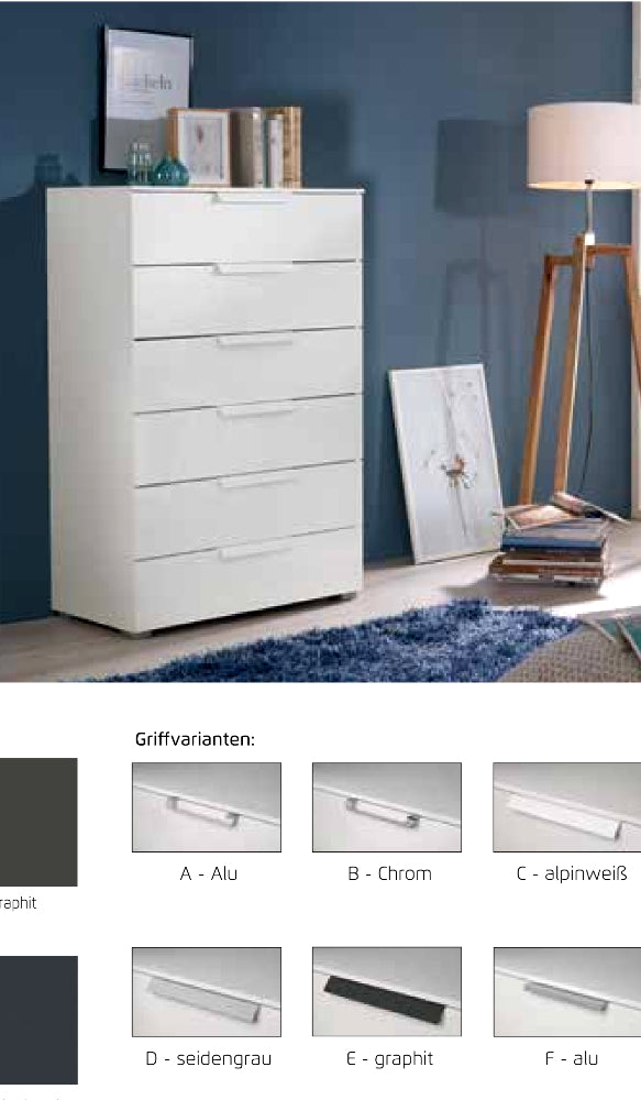 Rauch Aldono Deluxe Kombikommode mit Schubladen ca. B/H/T 160 x 81 x 42 cm