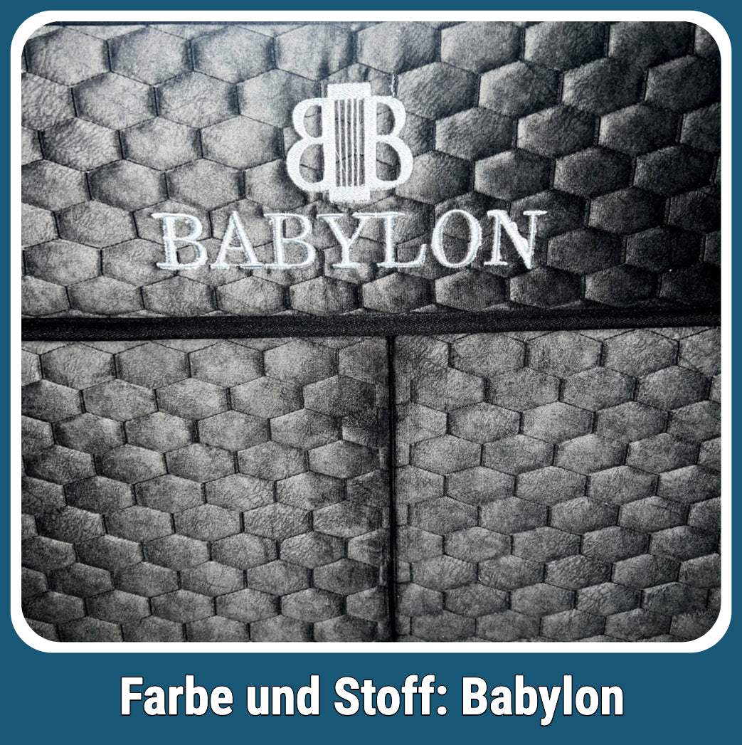 Boxspringbett Babylon Dunkelgrau/Anthrazit mit Bettkasten Breite 90-180 x 200 cm