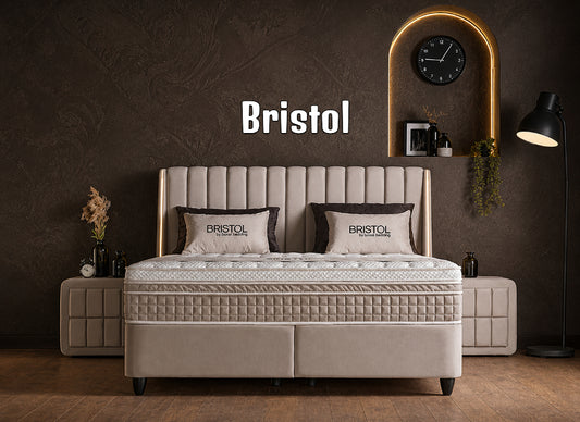 Boxspringbett Bristol Beige - mit Bettkasten & Stauraum, inkl. Lieferung & Montage