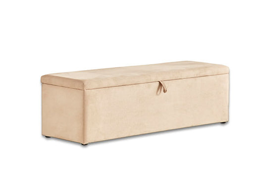 Cindy Beige Bettruhe mit Stauraum Breite 75 cm oder 140 cm