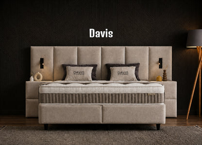 Boxspringbett Davis Beige - mit Bettkasten & Stauraum, inkl. Lieferung & Montage