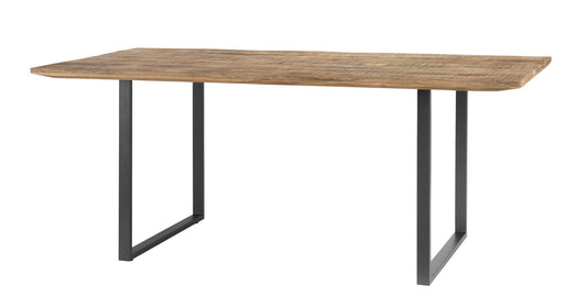 Esszimmertisch Cayro Mangoholz massiv multifarbig B/H/T 180/200 x 76 x 90 cm