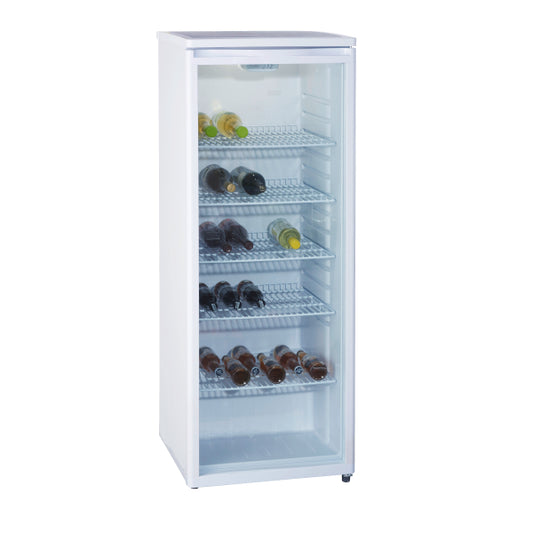 PKM Weintemperierschrank/ Flaschenkühlschrank GKS255, Weiß, Höhe 143 cm