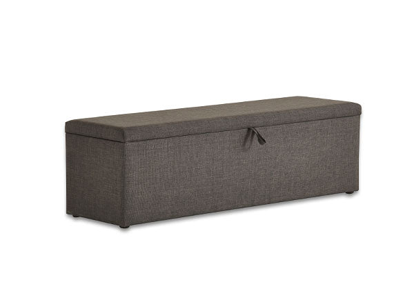 Boxspringbett Julia Anthrazit mit Bettkasten Breite 90-180 x 200 cm