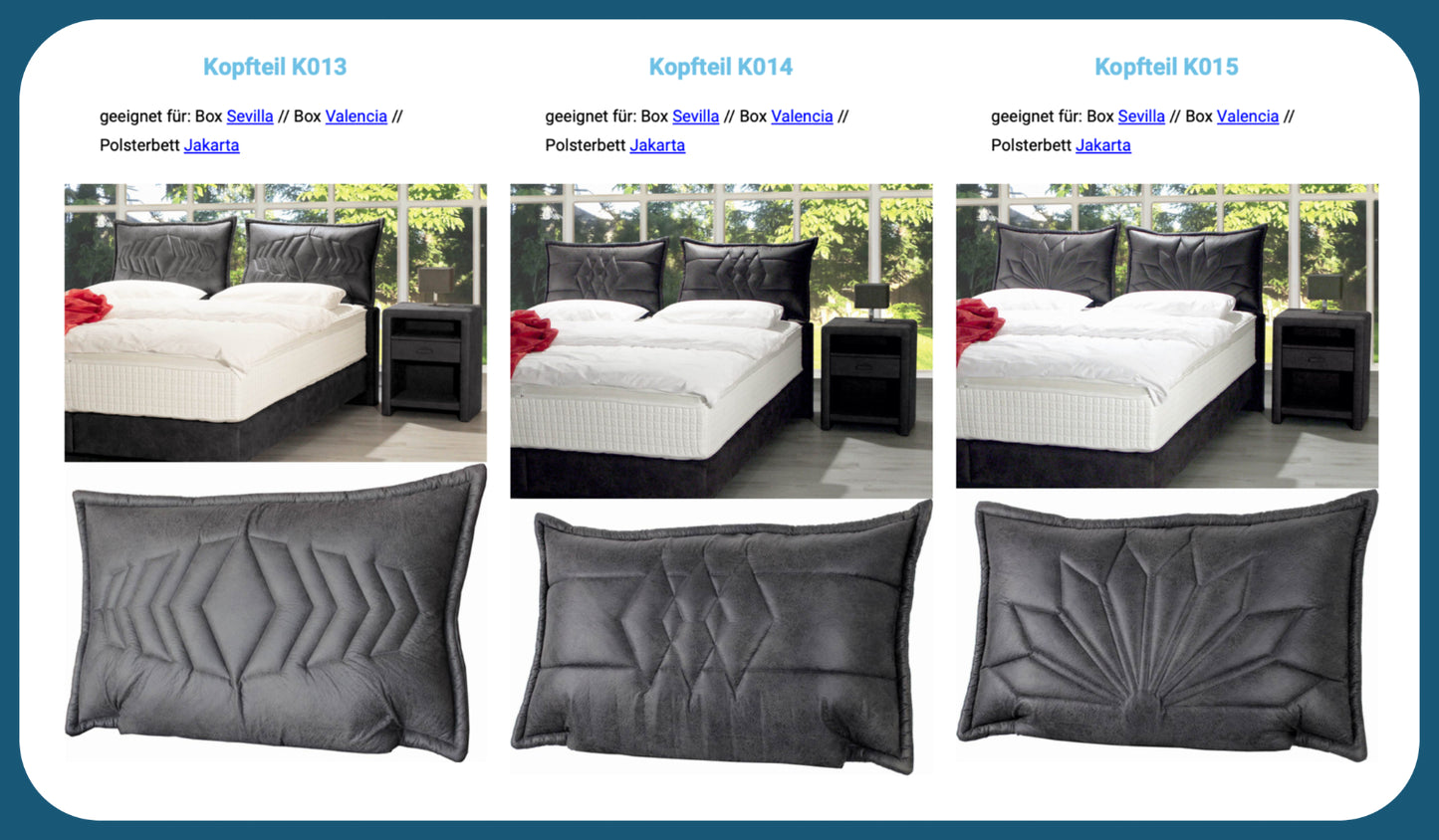 Boxspringbett Ancona Breite 90-200 x 200 cm ab 959,99 Euro