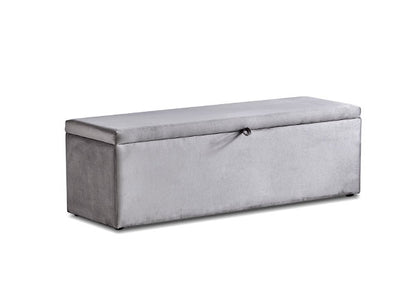 Boxspringbett Ophelia Grau mit Bettkasten Breite 160-180 x 200 cm