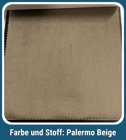 Boxspringbett Palermo Beige mit Bettkasten Breite 160-180 x 200 cm