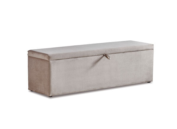 Boxspringbett Palermo Beige mit Bettkasten Breite 160-180 x 200 cm