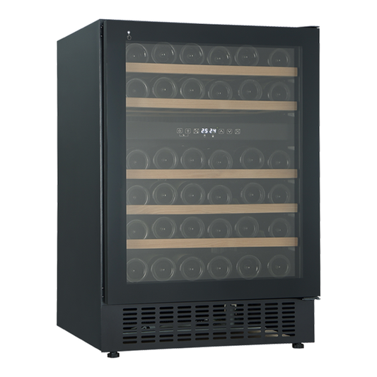 Wolkenstein Weintemperierschrank UWTS129-46ED, schwarz, Höhe 82 cm
