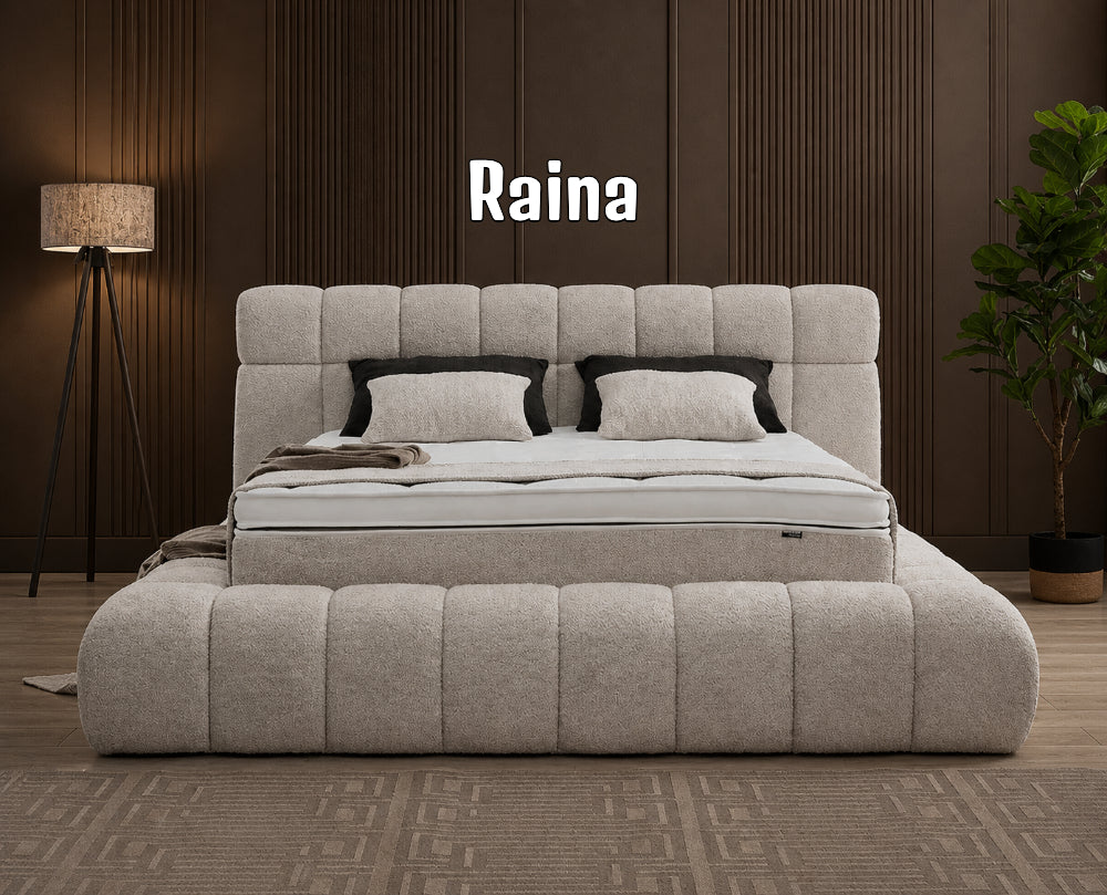Boxspringbett Raina Beige - mit Bettkasten & Stauraum, inkl. Lieferung & Montage