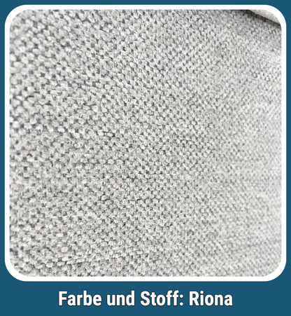 Boxspringbett Riona Seidengrau mit Bettkasten Breite 90-180 x 200 cm