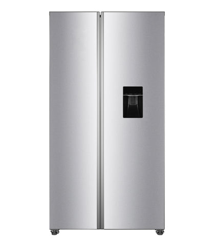 PKM Side-by-Side Kühl-Gefrierkombination inkl. Wasserspender SBS288-151EIXWD, Inox Design, Höhe 177 cm NoFrost