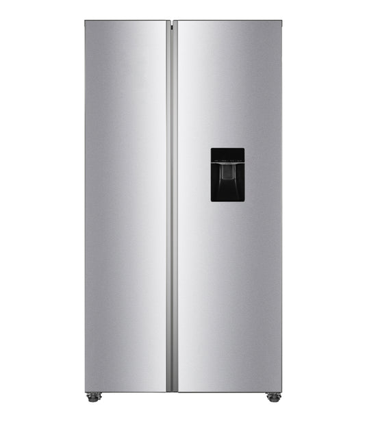 PKM Side-by-Side Kühl-Gefrierkombination inkl. Wasserspender SBS288-151EIXWD, Inox Design, Höhe 177 cm NoFrost