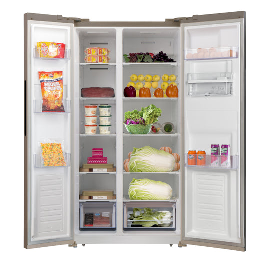 PKM Side-by-Side Kühl-Gefrierkombination inkl. Wasserspender mit Wassertank SBS440NFWDESI Höhe 178 cm NoFrost