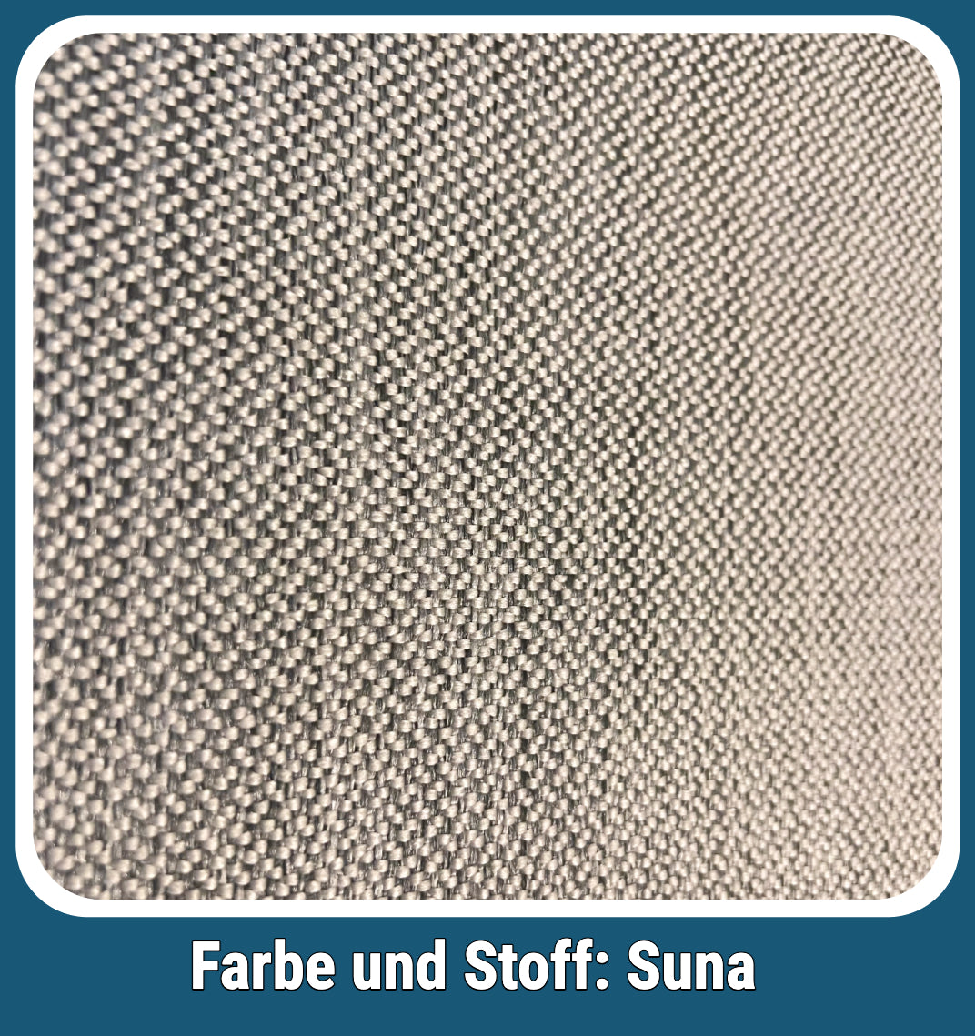 Boxspringbett Suna Hellbeige/grau mit Bettkasten Breite 90-180 x 200 cm