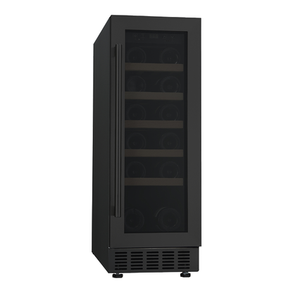 PKM Weintemperierschrank UWTS56-20G, schwarz, Höhe 82 cm x Breite 30 cm