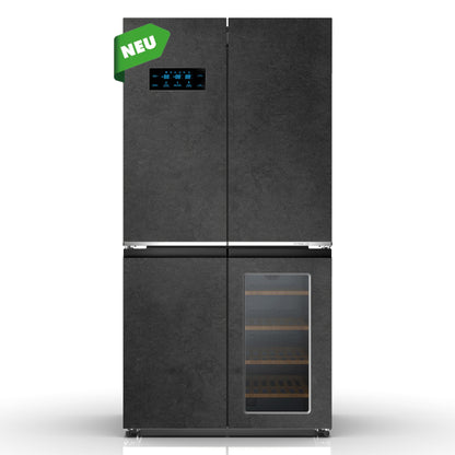 Wolkenstein Cross Door Kühl-Gefrierkombination mit Weinabteilung WCD595EWTSNF Höhe 182 cm NoFrost
