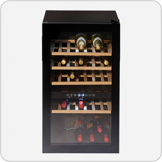 Wolkenstein Weintemperierschrank mit Dual-Zone WTS49DW Höhe 85 cm