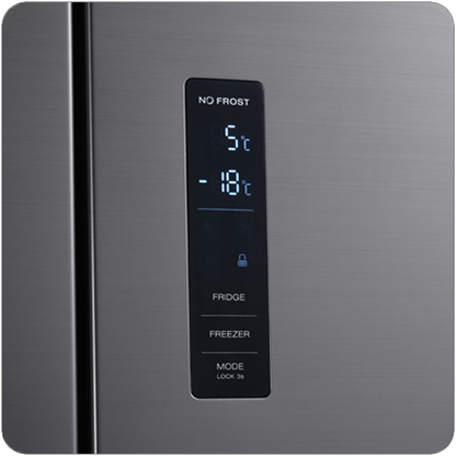 Wolkenstein French-Door Kühl-Gefrierkombination mit Crisper und Chiller Zone FD351.4A++NFIX Höhe 186 cm NoFrost