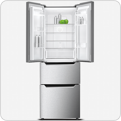 Wolkenstein French-Door Kühl-Gefrierkombination mit Crisper und Chiller Zone FD351.4A++NFIX Höhe 186 cm NoFrost