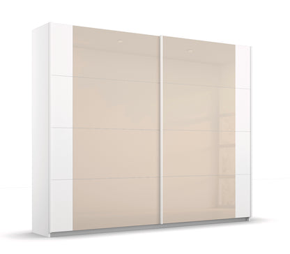 Schwebetürenschrank Artemis 2-türig Farbglastüren B/H/T 225 x 210 x 62 cm