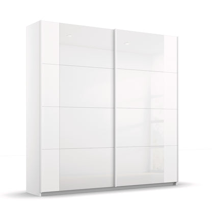 Schwebetürenschrank Artemis 2-türig Farbglastüren B/H/T 180 x 210 x 62 cm