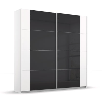 Schwebetürenschrank Artemis 2-türig Farbglastüren B/H/T 180 x 210 x 62 cm