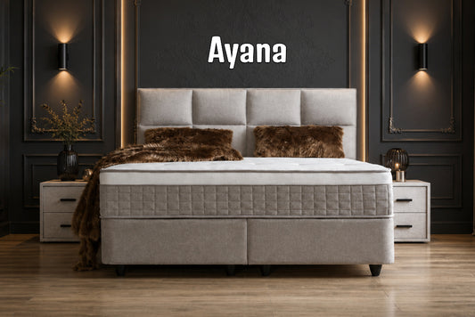 Boxspringbett Ayana Hellgrau - mit Bettkasten & Stauraum, inkl. Lieferung & Montage