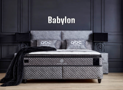 Boxspringbett Babylon Grau - mit Bettkasten & Stauraum, inkl. Lieferung & Montage