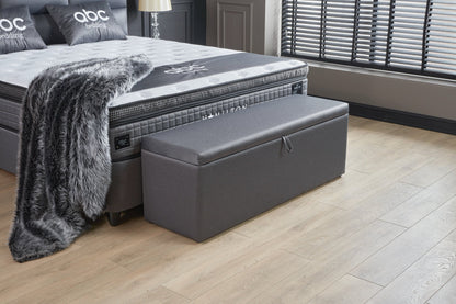 Boxspringbett Hamilton Grau - mit Bettkasten & Stauraum, inkl. Lieferung & Montage